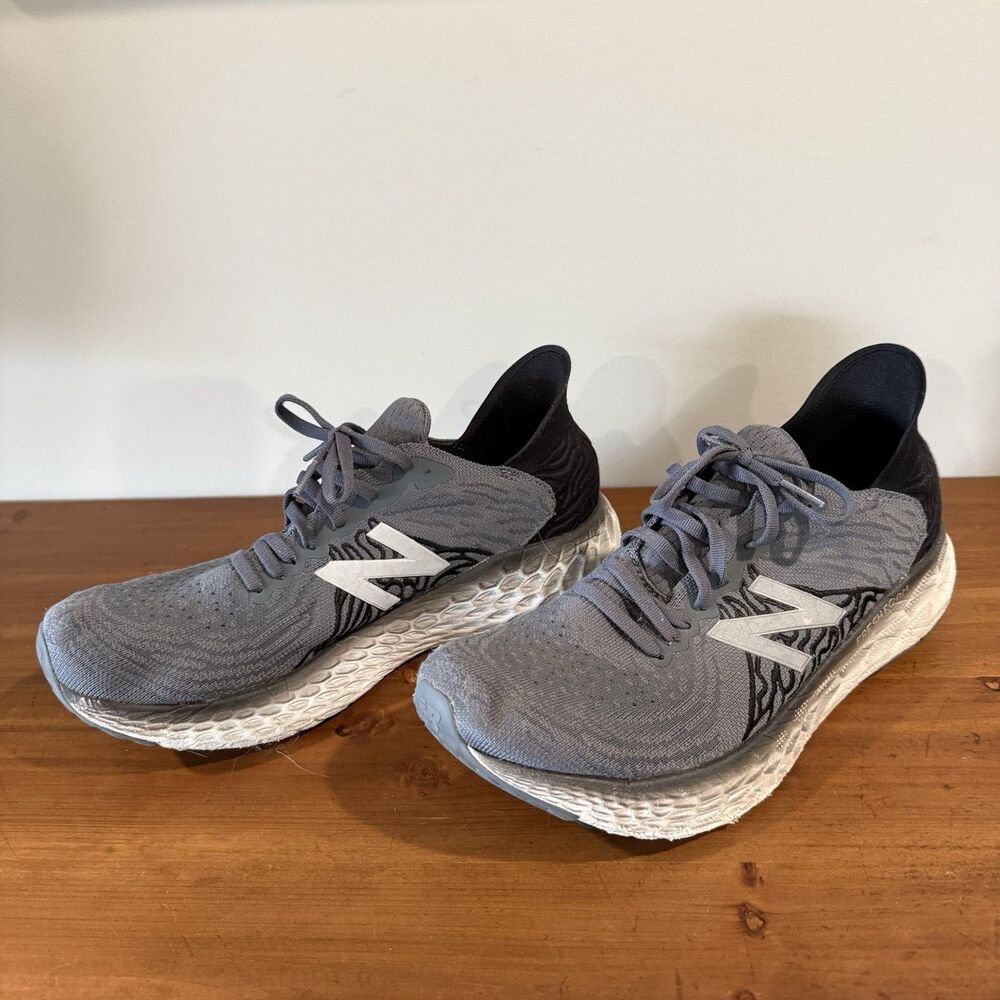 New Balance Fresh Foam 1080v10 Grey Knit Running Shoes Men Size 10 StyleM1080C10